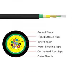 Indoor Steel Armored Fiber Optic Cable (GJFJH53)