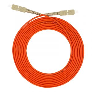 Multimode Single Core SC-SC Fiber Optic Patch Cord