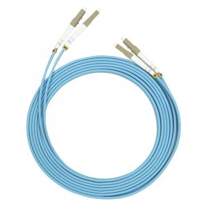 Multimode Dual Core OM3 LC-LC Fiber Optic Patch Cord