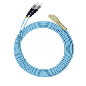 Multimode Dual Core OM3 Fiber Optic Patch Cord