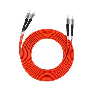 Multimode Dual Core ST-ST Fiber Optic Patch Cord