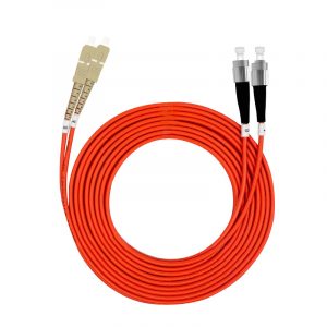 Multimode Dual Core SC-FC Fiber Optic Patch Cord