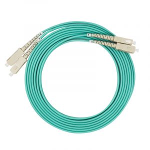 Multimode Dual Core OM3 SC-SC Fiber Optic Patch Cord