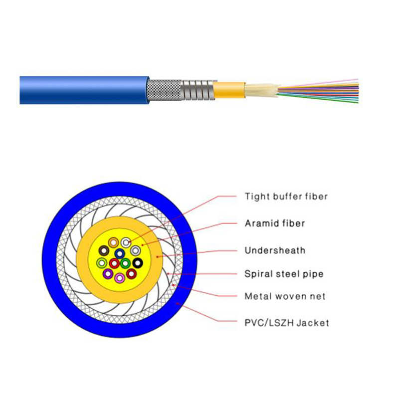 Indoor Distribution Armored Optical Fiber Cable(GJSFJV) - Fiber Optical Cables - 1