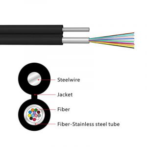 Stainless steel tube 8-shaped fiber optic cable (GYMXC8Y)